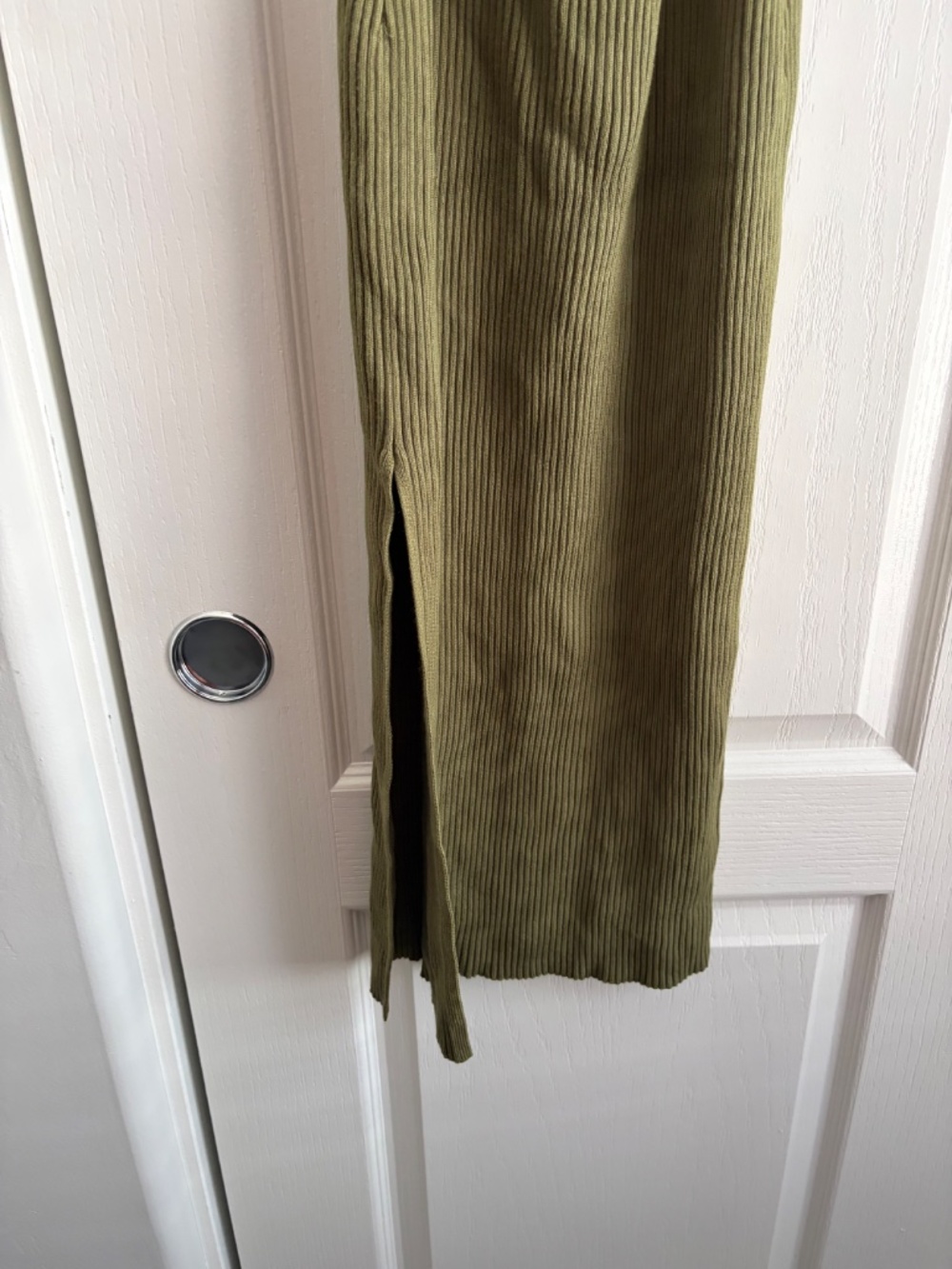 Abercrombie & Fitch Ribbed Lace-Up Midi Dress - Picture 4 of 7